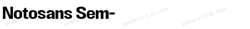 Notosans Sem字体转换